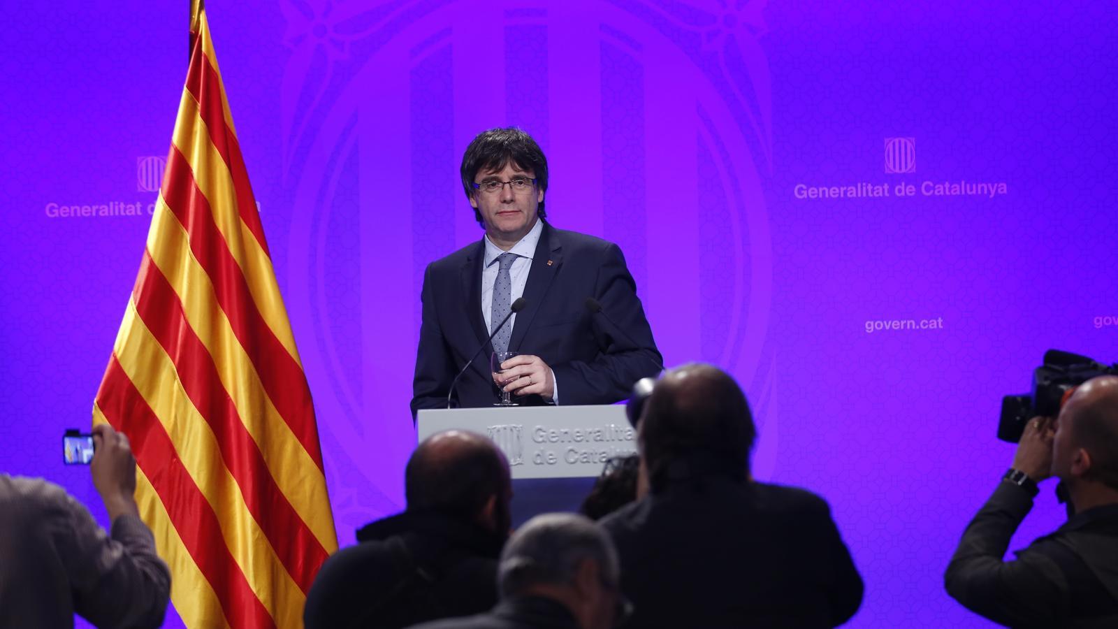 Carles Puigdemont fa balanç dels 100 dies de govern