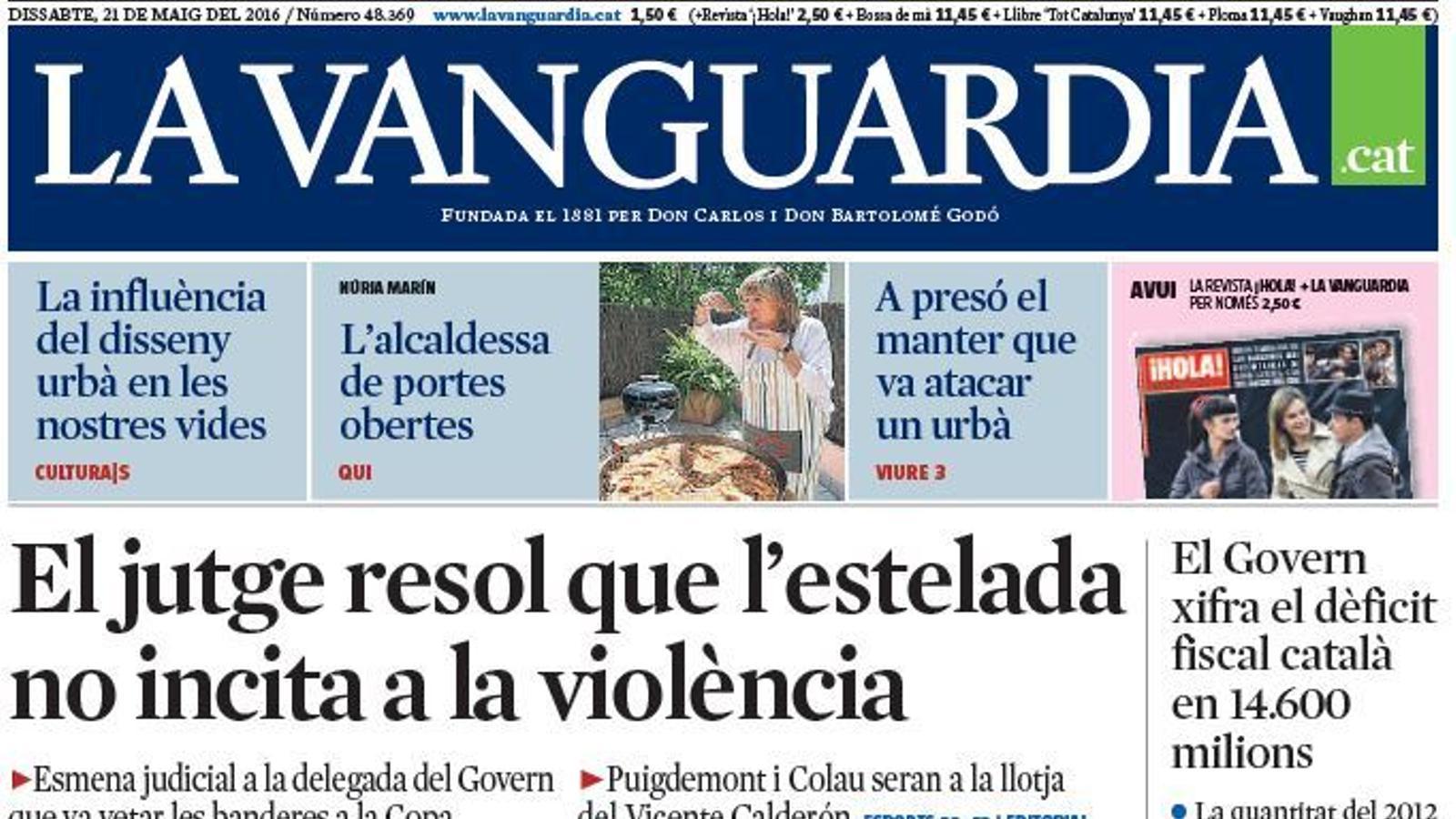 Portada 'La Vanguardia'